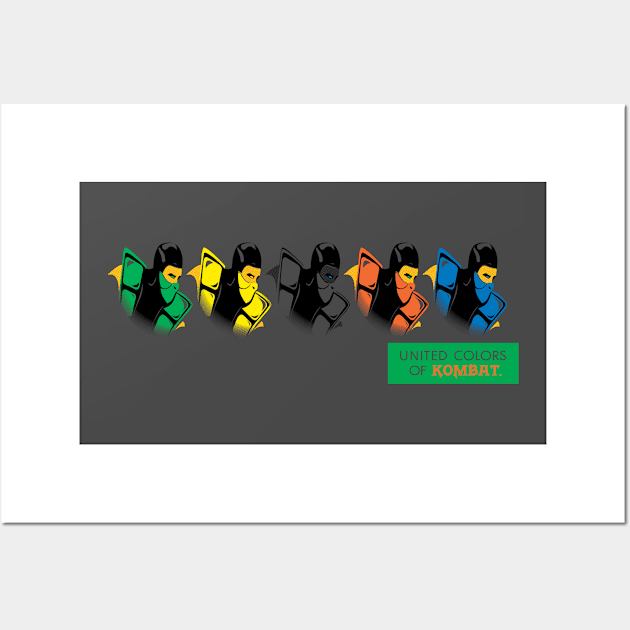 United Colors Of Kombat Wall Art by ohmybatman